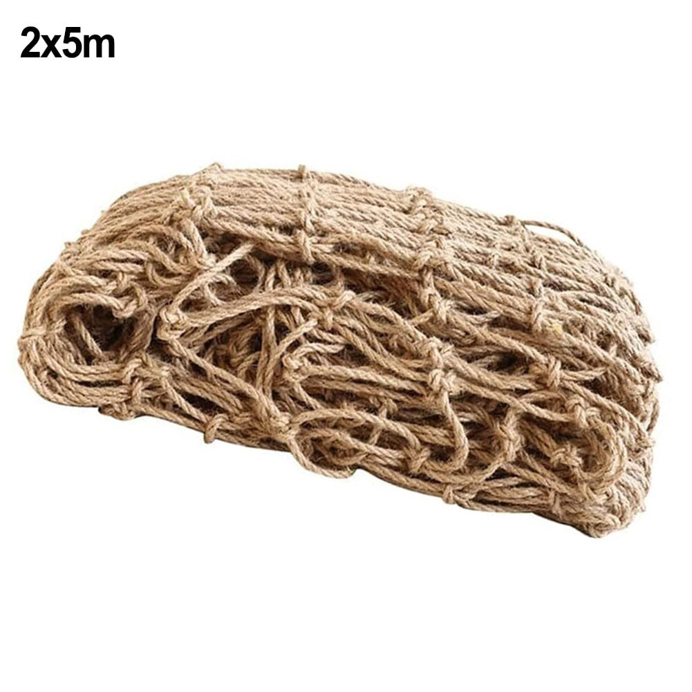 Vintage Jute Rope Plant Support Net Vegetable Balcony Garden Shed Hemp Rope Net 2 X 5M Smile Home
