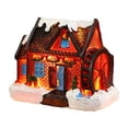 thumbnail image 2 of Casa de pueblo navideña, regalo de cumpleaños, edificio iluminado, decoración navideña para el hogar. Estilo B, 2 of 8