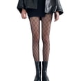 thumbnail image 1 of Bas Collants Taille Haute à Motifs en Maille Transparente pour Femmes - Taille Unique, 1 of 6