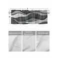 thumbnail image 4 of Valances for Windows Black Gray Rod Pocket Cafe Window Treatments Valance Curtains for Kitchen Bathroom Laundry Basement Windows 42"x12", 4 of 9