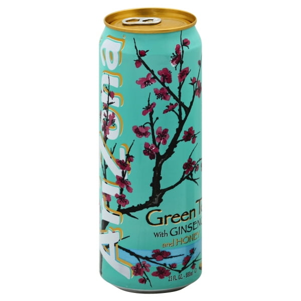 Arizona Green Tea with Ginseng & Honey, 23 Fl. Oz. - Walmart.com