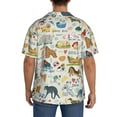 thumbnail image 5 of Wukai Dogs Funny Pets Men's Casual Short-Sleeve Button Down Shirt - Lightweight Summer Dress Shirt for Daily Wear-4X-Large, 5 of 7