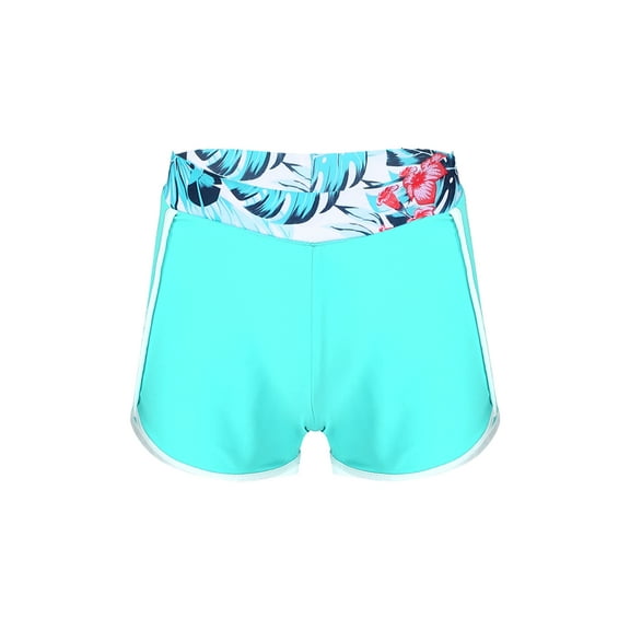 Zaldita Girls Swim Shorts UPF 50  UV Sun Protection Swimming Bottoms Quick Drying Swimming Trunks Leaf 8
