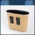 thumbnail image 6 of Unique Bargains Car Trash Can Hanging Car Door Faux Leather Plastic Trash Bin Beige 1 Pcs, 6 of 6