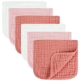 thumbnail image 1 of Paños de regurgitación para bebé MIGIOL 100% algodón muselina para recién nacido, 10 x 20 pulgadas (blanco y rosa, 6 piezas), 1 of 8
