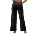 thumbnail image 2 of Velour Lounge Pant | Relaxed Fit | Felina (Black, X-Large), 2 of 3
