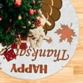 thumbnail image 5 of FMSHPON Thanksgiving Theme Turkey Xmas Christmas Tree Skirt Stand Mat for Holiday Party Decoration Indoor Outdoor 36 inches, 5 of 6