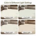 thumbnail image 7 of ODIKA 8'x10' Washable Area Rug Non-Shedding, Easy Care, Cream Faded Large Optical Illusion Lines Symmetrical Neutral for King Size Bedroom Under Bed, Master Suite, 7 of 7
