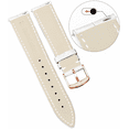 thumbnail image 3 of XIHAMA Genuine Leather Replacement Watch Band Multicolor Waterproof for Men Women, GR-White (12mm), 3 of 5