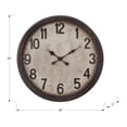 thumbnail image 4 of Monarch Specialties I 9054 - Clocks, 20" Round, Wall Clock, Antique Brown, Transitional, 4 of 4