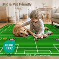 thumbnail image 4 of ODIKA Baseball Soccer Split Design With Sport Emblems And Tournament Grid Non-Slip Chair-Friendly for Dining Room, Basement, Large Office, 4 of 7