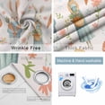 thumbnail image 2 of Pink Spring Easter Blackout Curtains for Bedroom, Bunny Carrots Eggs Floral Botanical Thermal Insulated Kitchen Drapes with Grommets, Light Blocking Window Treatment, 2 Panels 52" x 63", 2 of 7