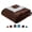 Chocolate Brown, variant on Elegant Comfort Reversible Throw Blanket with Braided Design, Heavyweight Micromink and Sherpa Backing, King/Cal King, Mocha