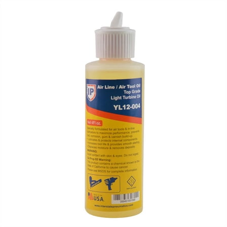 Interstate Pneumatics YL12-004 Air Tool Oil - Flip Top Lid - 4 oz.