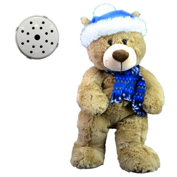 16 inch Plush Toy Toboggan the Teddy with Recorder Device Soft & Customizable Stuffed Bear