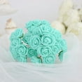 thumbnail image 3 of BalsaCircle 48 Turquoise Faux Roses 4" Artificial Foam Flowers Stems Wedding Centerpieces, 3 of 7