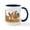 White/Navy Inside, variant on CafePress - Easter Bunny War Vintage Mugs - 11 oz Ceramic Mug - Novelty Coffee Tea Cup