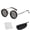 Sliver, variant on Flexioptics Adjustable Sunglasses, The Optics Adjustable Sunglasses, 1-9 Gears Steampunk Retro Metal Round Polarized Glasses with ND Filter Lenses