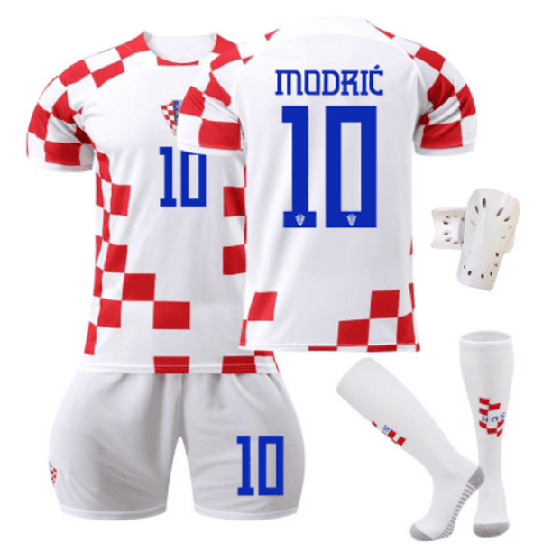 2023 Men s and Women s Croatia Home Football Team Jersey suit MODRIC 10 children s Fashion Short sleeve adult sport running Soccer Uniforms set with