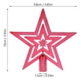 thumbnail image 4 of 10cm Christmas Tree Topper Star Happy Christmas Treetop Star Festival Decoración (Rojo), 4 of 6