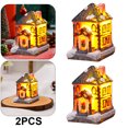 thumbnail image 1 of Adornos en Miniatura para Casa Navidad Recuerdos Fiesta Con Pilas 2 Uds. (A), 1 of 4