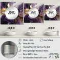 thumbnail image 4 of Designart "Liquid Magic in Purple and Gold II" Abstract Square Mirror For Wall Decor - Large Purple Square Printed Wall Mirror Art - Square Transitional Mirror - Wall Mounted Square Large Mirror, 4 of 5
