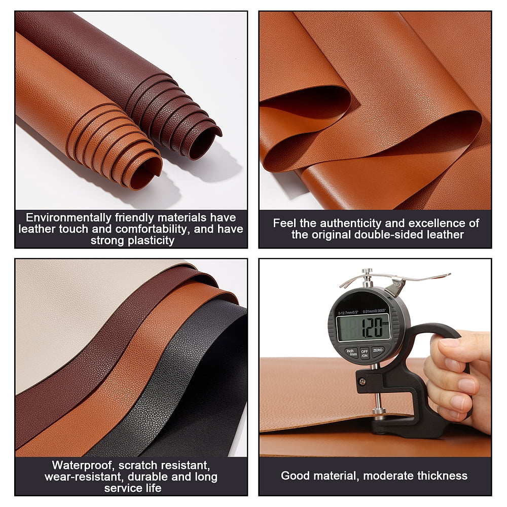 Imitation Leather Fabric for Garment Accessories Gray 135x30x0.12cm