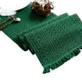 thumbnail image 3 of Table Runner Burlap Runners Cotton Linen with Tassel Black Table Runner for Rustic Wedding Party Modern Farmhouse Kitchen Dining Table Decor, 3 of 5