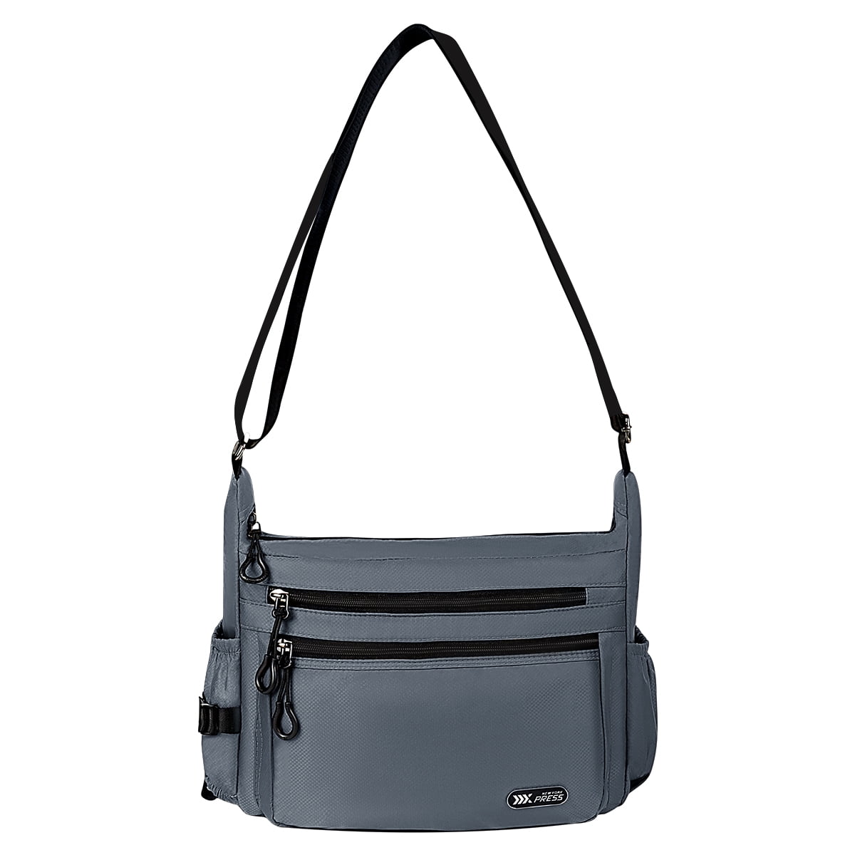 Crossbody Bag for Women Men Multi-Pocket Shoulder Purse Waterproof Lightweight Casual Travel Satchel Handbag,Grey,319