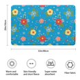 thumbnail image 3 of Pioneer Flower Floral Print Pattern Bathroom Rugs Mat, Non Slip Microfiber Bathroom Rug with Rubber Backing, Soft Mats for Bathroom Floor Tub Shower, 20"x32", 3 of 5