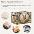 thumbnail image 5 of Coolnut Easter Cute Rabbit Retro Style Large Storage Basket 2PCS,Cute Koala Collapsible Toy Storage Box Laundry Basket with Handle,Used for Home Closets, Offices Home Decor, 5 of 7