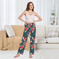 thumbnail image 6 of FORMRS Women's Pajama Pants with Pockets Soft Comfy Loungewear Sleep Bottom, Sizes S-2XL, Christmas Themed Leaves, 6 of 8