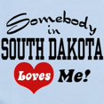 thumbnail image 2 of CafePress - Somebody In South Dakota Loves Me Infant Bodysuit - Baby Light Bodysuit, Size Newborn - 24 Months, 2 of 4