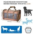 thumbnail image 3 of ZAKAPAWS Soft-Sided Kennel Pet Carrier for Small Dogs, Cats, Puppy, Airline Approved Cat Carriers Dog Carrier Collapsible (Orange Cheetah, 19" L x 11" W x 11" H), 3 of 6