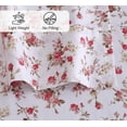 thumbnail image 5 of RUVANTI 100% Cotton Sheets – King Size Percale Bedding, Cooling & Breathable Floral Design, Durable with a Crisp, Soft & Comfortable Feel, 16" Deep Pocket, 4-Piece Set, Bouquet, 5 of 7