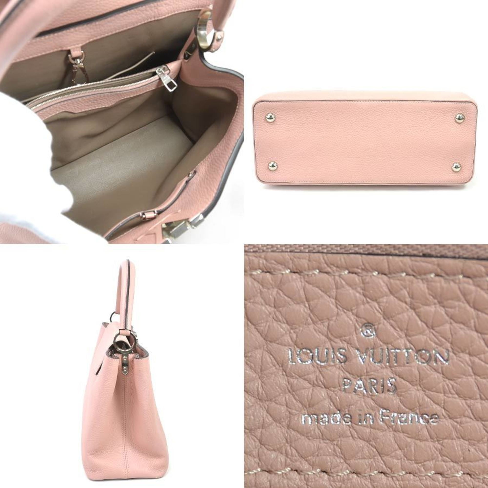 Capucines leather wallet Louis Vuitton Pink in Leather - 25656247