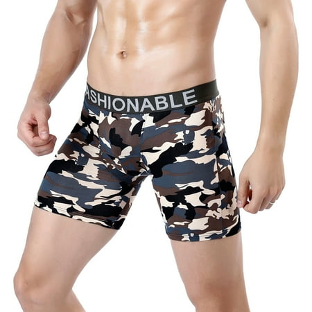

Medcursor Men s Briefs Briefs Style Camouflage Long Boxer Breathable Sexy Printed Cotton Men s underwear