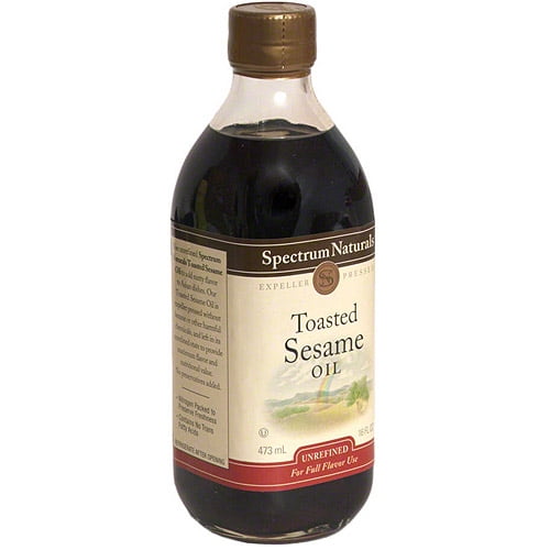 Spectrum Natural Toasted Sesame Oil, 16 oz (Pack of 6)