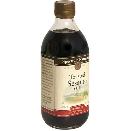 Spectrum Natural Toasted Sesame Oil, 16 oz (Pack of