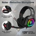thumbnail image 4 of ONIKUMA K10 RGB Gaming Headset Audífonos con cable con micrófono Audífonos con cancelación de ruido Abanopi Negro, 4 of 7