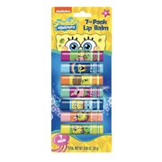 Nickelodeon SpongeBob Lip balm, 7 Pack, Multiple Flavors