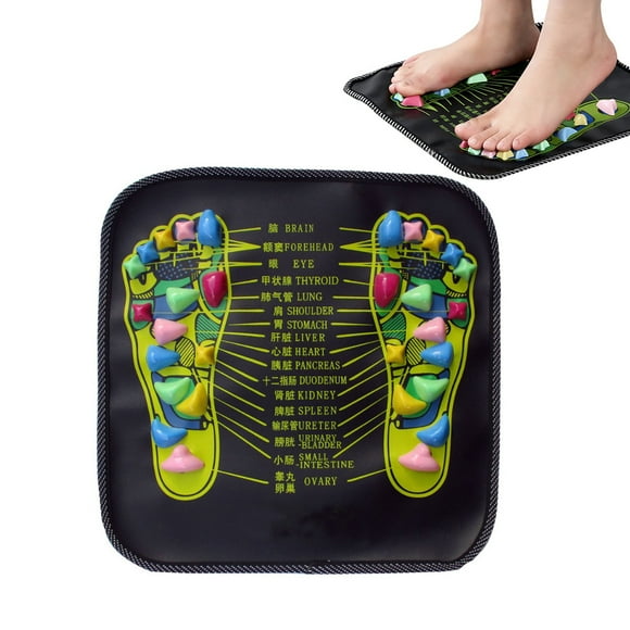2 in 1 Chinese Foot Massage Pad Reflexology Walk Stone Pain Relieve Mat Pad Chinese Health Care Massage