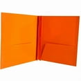 thumbnail image 3 of Sparco, SPR78541, Two-pocket 3-Prong Leatherette Portfolio, 25 / Box, Orange, 3 of 6