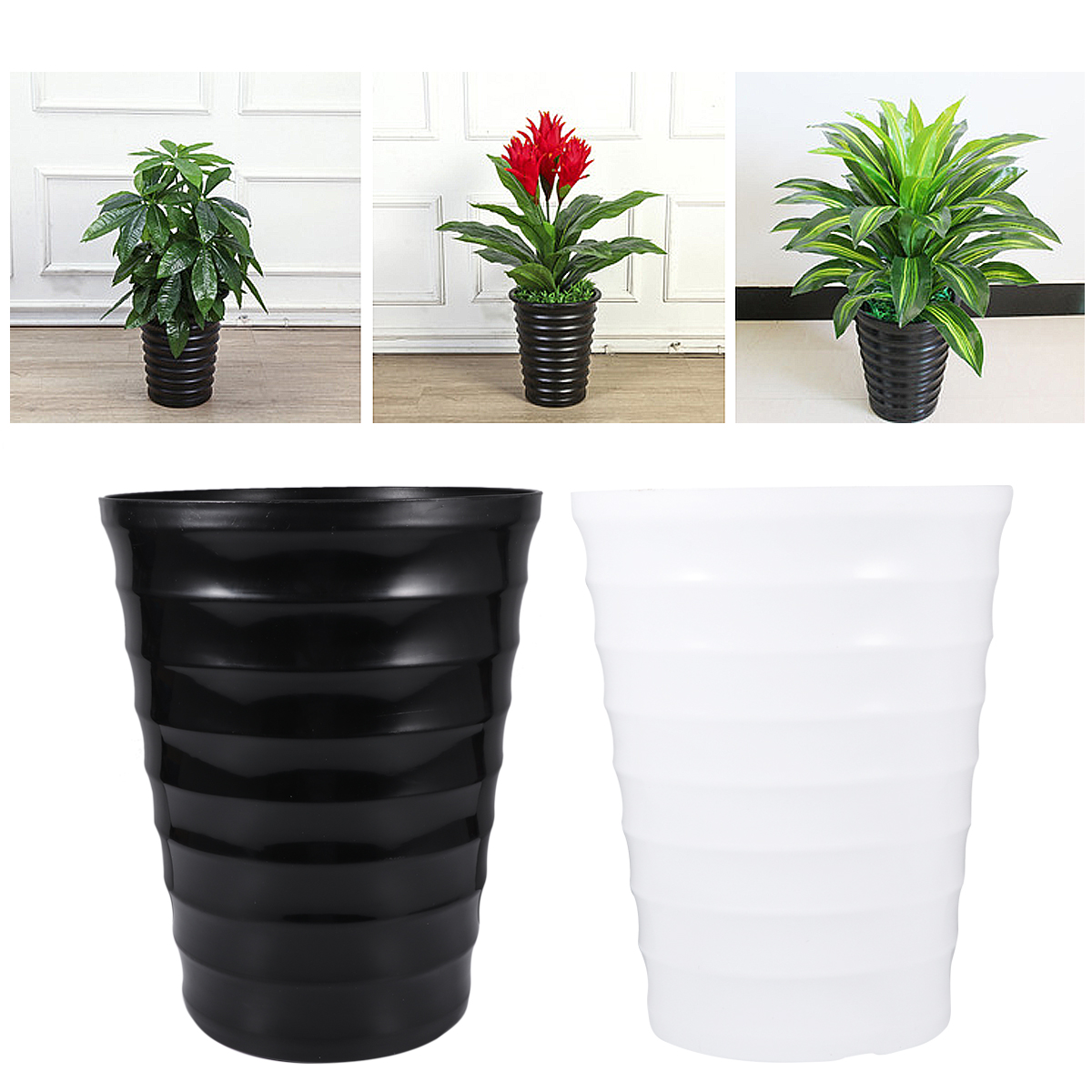 Set of 2 Indoor Plant Pot Large Pots Outdoor Durable Planter