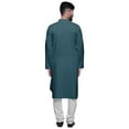 thumbnail image 2 of Atasi Kurta de Designer pour Garçons, Coton Uni, Kurta Indien à Boutons pour Hommes, 2 of 4