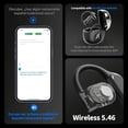thumbnail image 6 of AI Language Translation Earbuds, Bluetooth 5.4 Headphones 144 Languages & Accents, OWS 3-in-1Touch Screen Real-Time Earphones Fit iOS and Android Ideal for Travel Business Learning (gold&Translation), 6 of 10