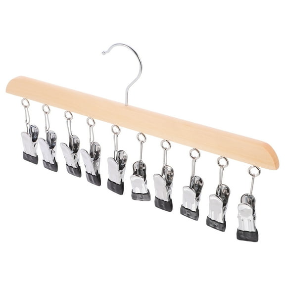 Worgeous Hanging Drying Rack for Laundry Decor Wood and Stainless Steel Design for Socks and More