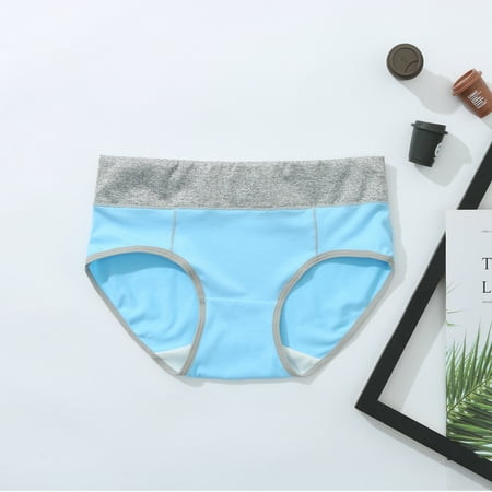 

HWRETIE Women Underwear Clearance Women Solid Color Patchwork Briefs Panties Underwear Knickers Bikini Underpants Clearance Blue XXXXL