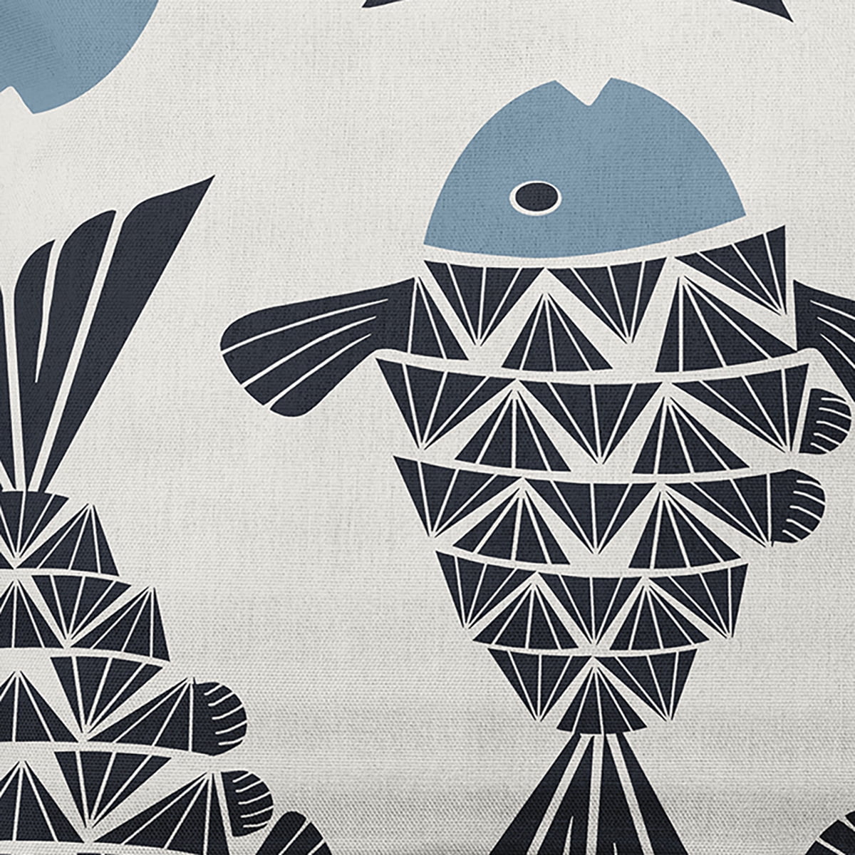 Simply Daisy 18" x 18" Big Fish Nautical Indoor/Outdoor Throw Pillow