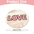 thumbnail image 2 of Valentines Day Doormat, 15inch Round Area Rug, Washable Carpet, Circular Floor Mat, Love Design Doormat, Cute Home Decor, Bedroom Rug, Living Room Mat, Kitchen Floor Mat, Dining Table Rug, 2 of 5